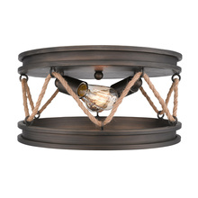  1048-FM GMT - Chatham Flush Mount in Gunmetal Bronze